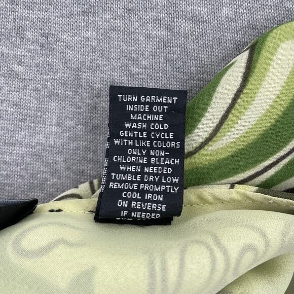 Y2K Paisley Fairy Grunge Midi Skirt Size S Green Boho Hippie Pull-On VTG Cottage - Picture 9 of 10